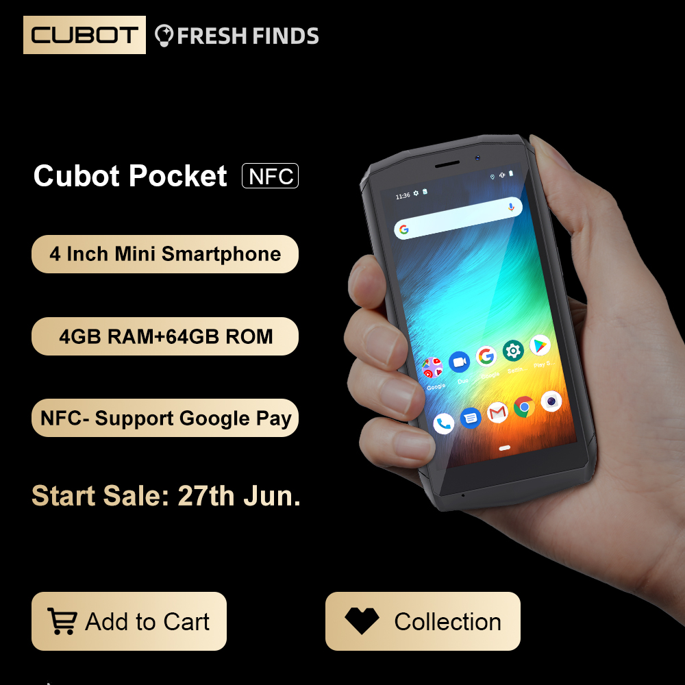 Cubot Pocket, 4ġ ̴, ȵ̵ Ʈ, NFC..